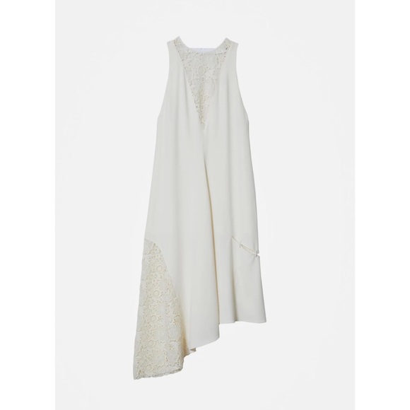 TIBI Guipure Lace Sleeveless Dress Ivory Size 0 - Picture 6 of 14